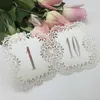 Creative Hollow Laser Cut Seating Cards Numbers Sign Table Cards Romantic Wedding Event Party Supplies