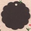 66cm DIY Kraft Paper Party Wedding Favor Gift Label Wish Greeting Cards Circular Scalloped Blank Tags Luggage Label Clothing Pric5476632