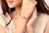 2018 nova moda jóias mulheres bracelete de pulseira de jóias rosa pulseira clássico tipo camellia pulseira 12 pcs