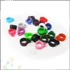 12mm diameter Silicone Necklace Ring Smoking Accessories Silicon Ring 510 lanyard silicone ring with various colors