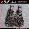 Grade 9A Natural Black Curly Hair Weft 1024 inch 2pcslot Hair Extentions Top Quality Malaysian Human Hair 8913799