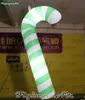 2m Lighted Inflatable Canes Christmas Pendant Hanging Candy Cane with Lights for Christmas Ornament