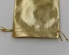 100Pcs Gold Foil Organza Wedding Favor Gift Bag Pouch Jewelry Package 11x16cm / 13x18cm