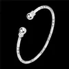 Hot 925 silver plated bangles for women beautiful jewelry minimalist style Christmas presents top quality cheap wholesale free shipping