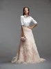 New Designer Ruffles Flouncing Tulle Skirts Long Length Tiered Custom Made Cheap In Stock Wedding Dress Prom Gown Tulle Free Shipping