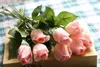 46 CM Uzunluk Yapay Gül İpek Craft Çiçekler Gerçek Dokunmatik noel Düğün Dekorasyon Malzemeleri Için gül çiçek 6 renk ücretsiz kargo