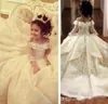 Princesa fora do vestido de esfera de ombro menina vestidos de menina especial para casamentos comprimento do assoalho crianças vestidos de comunhão vestido de comunhão