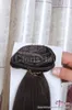 絶妙な＃2暗い茶色のインドのレミーヘアー織りクリップインフルヘッド70g 100gストレートナチュラルクリップ16-20インチ