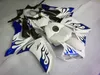 Nya heta fairings + tankskydd för Yamaha R1 Fairing Kits 2007 2008 YZFR1 07 08 Blå vit injektion ABS MT62