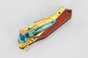 FREE SHIPPING 8.5''New 440 BLADE ALL STEEL Handle FAST OPENING Line Lock Pocket Folding Knife BR368