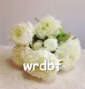 One Silk Peony Bunch 7 heads 45cm/17.72" artificial peony flowers for Bridal Bouquet wedding party centerpiece home floral arrangements