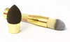 100 Dousted Camouflage Brush Syntetisk hår Makeup Borstar Svamp Puff Kit Pinceis Maquiagem för Beauty6187610