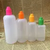 Wholesale PE Empty Bottles 5ML 10ML 15ML 20ML 30ML 50ML 60ML 100ML 120ML with Child Proof & Cap and Long Thin Tip for Eliquid