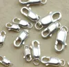 lobster claw clasps with ring real jewelry part 925 sterling silver clutch for necklace 8mm 10mm 12mm 14mm 10pcs/lot drop shipping yk-0042-4