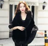 Prinsessan Faux Fur Bridal Shrug Wrap Cape Stale Shawl Bolero Jacket Coat Crystal För Vinter Bröllop Brud Brudtärna Klänningar Real Image LY929