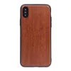 Étui en bois véritable TPU Arc Edge Case Étuis en bois pour iPhone 11 Pro Max Xr Xs Max X 8 7 6 6S Plus Samsung S10 S10e S20 S20 Ultra Plus