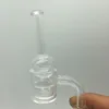 2mm XL Flat Top Quartz Banger Nails 10mm 14mm 18mm clear joint with Glass carb cap For Glass Bongs Oil Rigs
