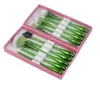 Princess Rose Green Small Waist Makeup Brushes Water Droplets 10pcs Make Up Brush Set Cosmetic Brushes tools Kit