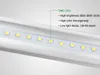 V-Shaped T8 Led Tube Lights 72W 8FT 2.4m Integrated Cooler Door Led Fluorescent tubes light Lamp 270Angle Double Glow lighting 110-277V 50