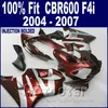 ABS Injection molding for HONDA CBR 600 F4i fairings 2004 2005 2006 2007 body parts 04 05 06 07 cbr600 f4i +7Gifts FYSE