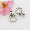 Virt Claw Lobster Clasps Yourse Изделия, выводы ювелирных изделий 40 шт. / Лот 18,6x11.4 мм Античный серебро L1011