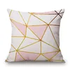 printed pink and gold cushion cover pineapple fundas cojines simple nordic throw pillow case 2018 decorative almofada