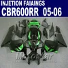 Spuitgieten groen in zwart voor Honda CBR 600 RR FACKING 2005 2006 CBR600RR 05 06 CBR 600RR Fairing Kit RB7F