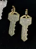 Ny Brand Crystal Key droppörhängen för kvinnor Fashion Punk smycken guldörhängen brincos strass dingle örhängen bijoux7054984