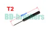 83mm svart T2 skruvmejsel Torx skruvmejslar Öppet verktyg för hårddisk kretskort telefon öppning reparation 1000st/lot