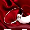 Yhamni Brand Classic 925 Silver Compated Bangle Bracelet for Women Fashion Jewelry 925 Silver Sterling Bangle Hele B0739590385