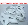 Kit carena completa ABS per SUZUKI GSXR1000 2005 2006 05 06 GSX-R1000 K5 K6 tutto bianco carene di alta qualità set SX85