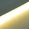 Barre lumineuse rigide Super brillante, DC12V, 100cm, 72led, SMD 5050, en alliage d'aluminium, PCB, bande lumineuse pour vitrine de bijoux en armoire