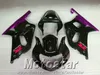 Top quality ABS fairings set for SUZUKI GSX-R600 GSX-R750 2001-2003 K1 black purple fairing kit GSXR 600/750 01 02 03 SK61