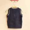 Vårens höst 210y Vest Black White Rands 5 PiecesSlot New Winter Clothing Boy Sweater Diamond Shaped V Collar Cotton4053344