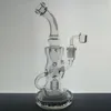 TIKTOK Fashion FTK Tjockglas Bongs Torus och Klein Återvinning Rökvattenrör Fab ägghål 14.4mm Joint High Quality Hitman Bubbler