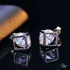 925 Sterling Silver Attems Newsledry Wedding Netclaces Vintage Crystal Jewelry Square Cube Diamond Prendant Detting Detlaces296b