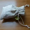Lace Linen Gift Pouch 8x10cm 9x12cm 9x15cm pack of 50 Party Favor Jute Bag Sack