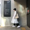 Hurtownie- Oversize White Black Men Women Thin Trench Coat Fashion Casual Male Loose Long Cardigan Winbreaker Jacket Sunscreen Płaszcz