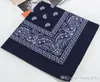 DHL Wysyłka Hurtownie Nowy Paisley Design Bandana 100% Bawełna Rowerzysta Cow Chłopiec Girl Neck Scarf Wrist Wrap Wysokiej Jakości 56 x 56 cm