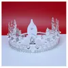 Couronne d'or Majestic Royal King's Hair Jewelry Prince Headwear Accessoires Cosplay Accessoires de cheveux en métal pour les diadèmes de la couronne des hommes 00287B