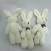 Retail H11cm Plush Mini Rabbit By Tie Bunny Joint Animals Cartoon Bouquet Dolls Stuffed Pendants Soft Toys4261858