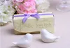 Love Birds Ceramic Salt and Pepper Shaker set wedding favors gifts colorful ribbons Seasoning pots romantic decoration Condiment containers