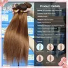 8A Peruanische Reine Haar Seidige Gerade Bundle-angebote Honig Blonde Menschliche Haarwebart Einschlag Verlängerungen 100G / Pcs 10-30 Zoll, keine Verwicklung, keine Sheding