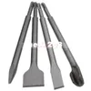 4pcs 14mm SDS Plus Shank Sharp Chisel Flat Chisel Hook Chisel for Electric Hammer Drill