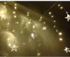 أدى 3.5M 0.8M * نجمة ستار أضواء عيد الميلاد الديكور زفاف الداخلية سلاسل جليد خفيف الخفيفة أضواء تومض أضواء خرافية.