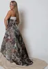 Vintage Plus Size Wedding Dresses 2015 Strapless Camo Forest Wedding Gowns Stylish New Fashion Sweep Train Camo Print Bridal Dresses