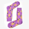 New design cotton jacquard fruit socks women fashion cute pineapple cherry lemon food socks lovely novelty socks4945511