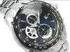 Hoge kwaliteit stijl mannen horloges quartz stopwatch mannelijke chronograaf zwart wijzerplaat polshorloge CA14