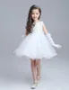 Bollklänning Little Girl's Pageant Dresses With Beads Beauty Cute Flower Girls Dress Custom Made Kids Formal Wear HY1301