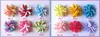 30st Barnens curlers Curly Ribbon Hair Bows Clip Blommor 3.5 "Corker Hair Barrettes Korker Ribbon Baby Clip Hår Tillbehör Kids PD007